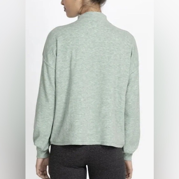 Johnny Was Calme Puff Sleeve Sweatshirt Sage XXL Plus Size - Picture 2 of 9